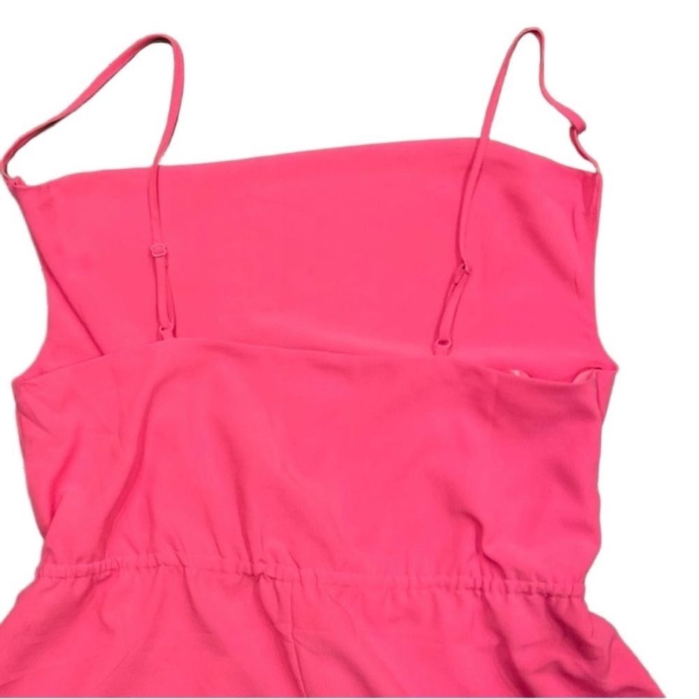 Superdown L Coral Pink Romper Adjustable Strap Festival Vacation - Picture 4 of 7